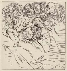 Teaterpublik, 1900-talet (etsning)