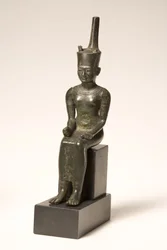 Statyett av gudinnan Neith (brons)