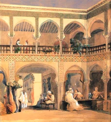 Bazaar i Orleans, 1840-talet.