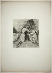 Han kväver henne, plansch tretton ur Othello