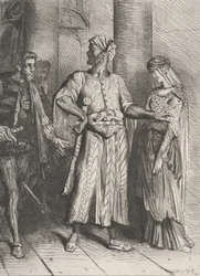 Ärlig Iago, min Desdemona måste jag lämna till dig: plåt 4 från Othell..., etsad 1844, omtryckt 1900.