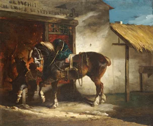 Géricault - Smedjan i byn, ca 1822