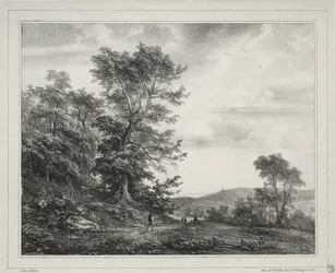 Landskap med figurer, 1817.
