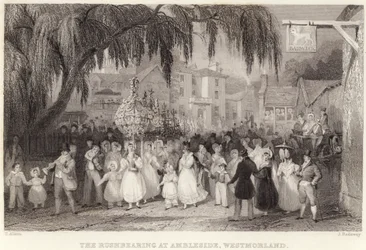 The Rushbearing at Ambleside, Westmorland (gravyr)
