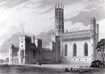 Fonthill Abbey från sydost, från 
