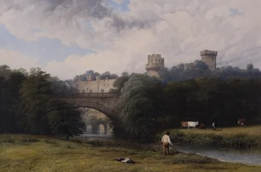 Warwick Castle från floden
