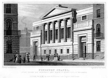 Finsbury Chapel, Islington, London, 1827.
