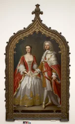 Thomas Fermor, 1:a earlen av Pomfret och Henrietta Louisa, grevinnan av Pomfret, ca 1750