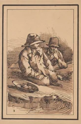 Rustika figurer: Två pojkar, 1801.