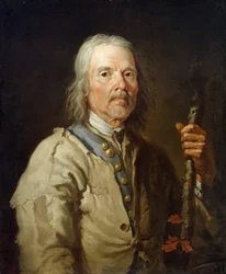 Man Holding a Staff, c.1800 (olja på duk)