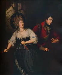 Mrs. Siddons och J. P. Kemble i Dagger Scene från Macbeth, 1786