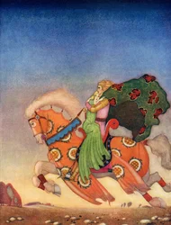 Tristram som bär Isolde av Thomas MacKenzie