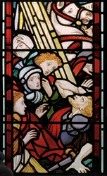 Ye Damned, ca 1866 (målat glas)
