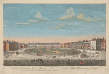 Utsikt över Grosvenor Square, London