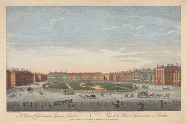 Utsikt över Grosvenor Square, London