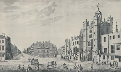 Utanför St. James Palace, Pall Mall, 1740-1760, 1920