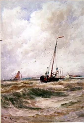 Fiskebåtar utanför Katwick