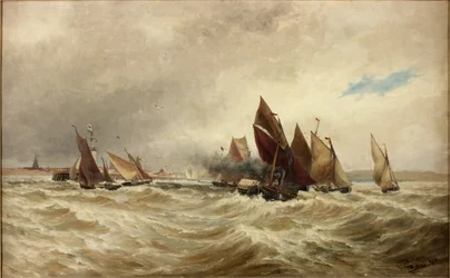 Bogsering av båtar från Calais