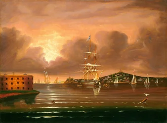 Hotfull himmel, New York-bukten