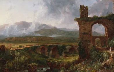 En utsikt nära Tivoli morgon, 1832.