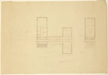 Grand Plan av Ohio State House, c.1838