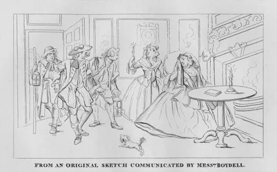 En nattscen, 1809, 1827.