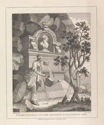 Frontispice till konstnärens katalog, 1761