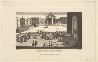 Richs Glory, or His Triumphant Entry into Covent Garden, december 1732, 1 november 1809.