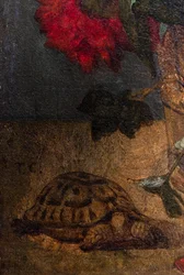 Bouquet de fleurs, detalj : tortue, ca 1862 eller 1871 (Olja på duk)