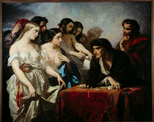 Kärlek till guld. Målning av Thomas Couture (1815-1879)