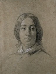 Porträtt av George Sand.