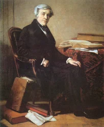 Porträtt av Jules Michelet (1798-1874)
