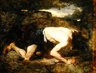 The Fugitive, Study for Timon of Athens, c.1857 (olja på duk)