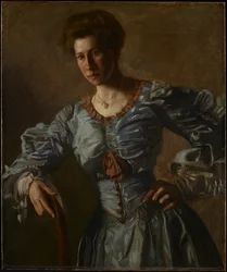 Porträtt av Elizabeth L. Burton, ca 1905-06 (olja på duk)