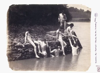 Studie till målningen "Simhålet", ca. 1883