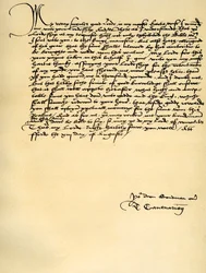 Brev från Thomas Cranmer till Thomas Cromwell, Ford, 13 augusti 1537