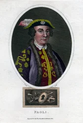 Pascal Paoli, korsikansk general och patriot från 1700-talet, 1820.