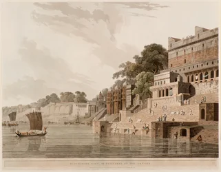 Dusasumade Gaut, vid Benares på Ganges