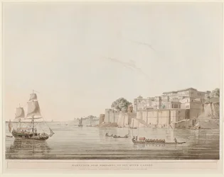 Ramnagar, nära Benares, vid floden Ganges