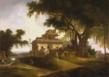 Ruinerna av Nauratan, Sasaram, Bihar