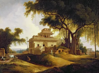 Ruinerna av Naurattan, Sasaram, Bihar