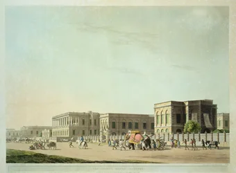 The Council House, Calcutta, tavla 29 från "Oriental Scenery: Twenty Four Views in Hindoostan", graverad av Thomas och William (1769-1837) Daniell, 1798.