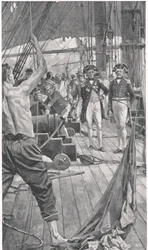 Hoisting the Famous Signal, illustration från 