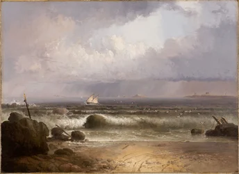 Coming Squall (Nahant Beach med en sommardusch)