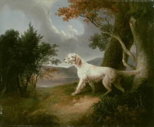 Landskap med hund, 1832.