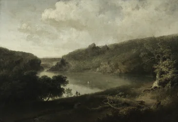 Utsikt över en sjö, ca 1830 (olja på duk)