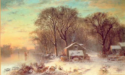 Vinter i Malden, Massachusetts, 1864