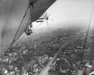 Flygfoto från en Zeppelin