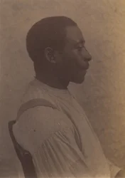 Afroamerikansk man, ca. 1884.