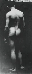 Stående naken Samuel Murray, ca. 1890-1892.